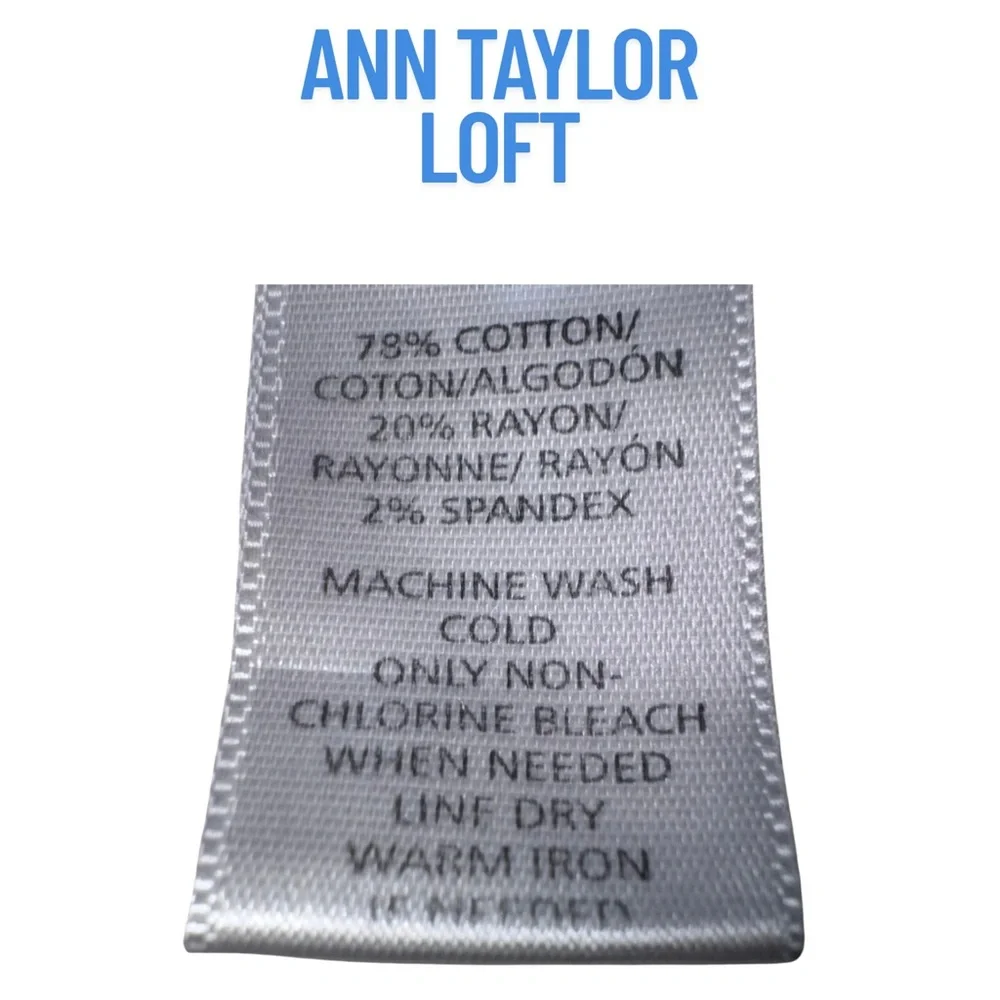 LOFT High Waist Blue Shorts (Riviera) - Picture 8 of 8